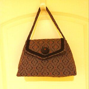 VINTAGE HANDMADE LOVELY PURSE WITH RHINESTONES NEVER USED